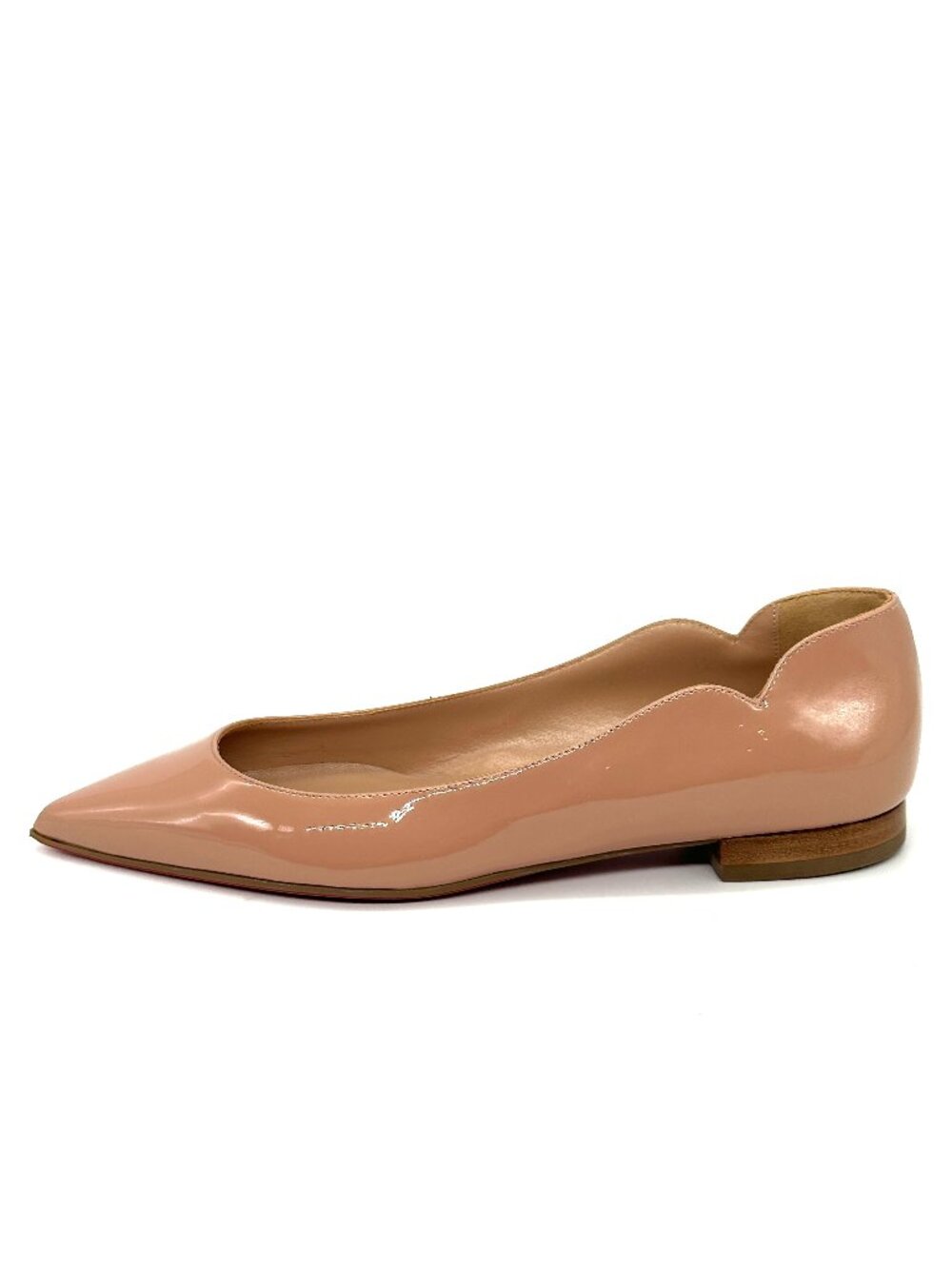 Christian Louboutin HOT CHICKITA Scallop Patent Ballerina Flat Shoes - Picture 3 of 16